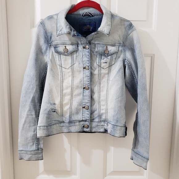 Royalty For Me Sky Blue Denim Jean Jacket - Picture 4 of 7